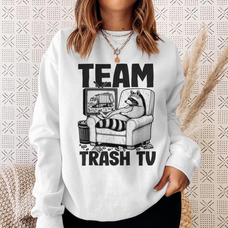 Team Trash Tv Raccoon Gray Sweatshirt Geschenke für Sie