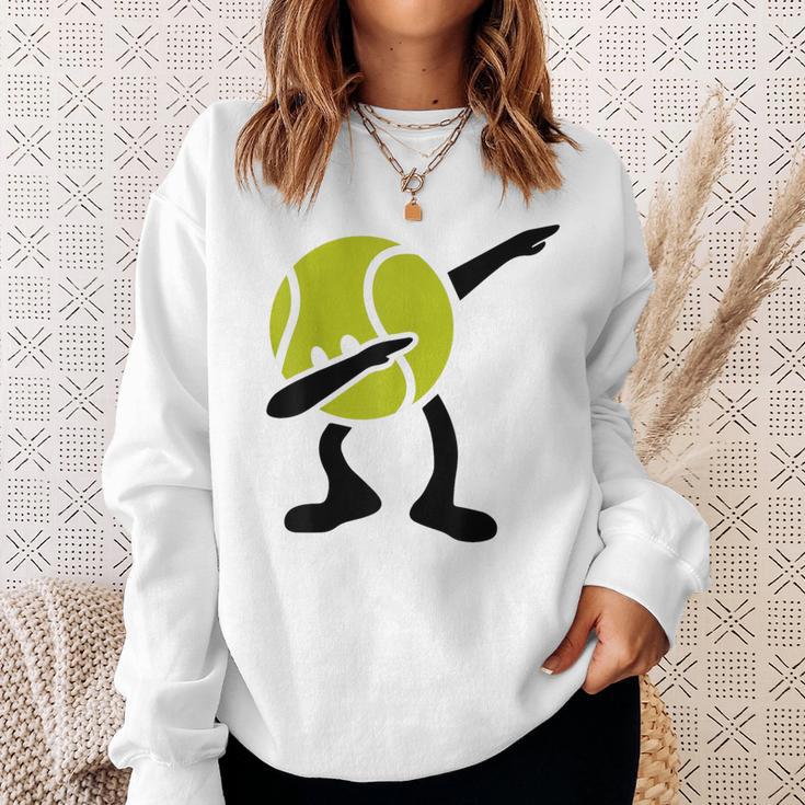 Tennis Dabbing Tennis Ball Tennis Player Ball Sport Sweatshirt Geschenke für Sie