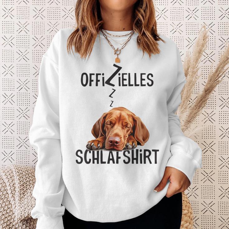 Vizsla Official Sleep With Dog Sweatshirt Geschenke für Sie