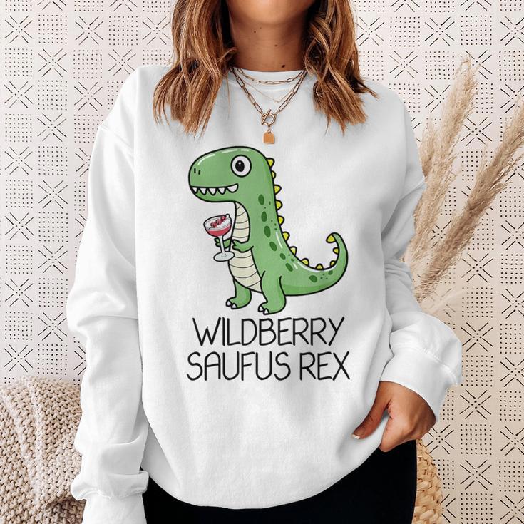 Wildberry Saufus Rex Dino Wildberry Lillet Summer Cocktail Sweatshirt Geschenke für Sie