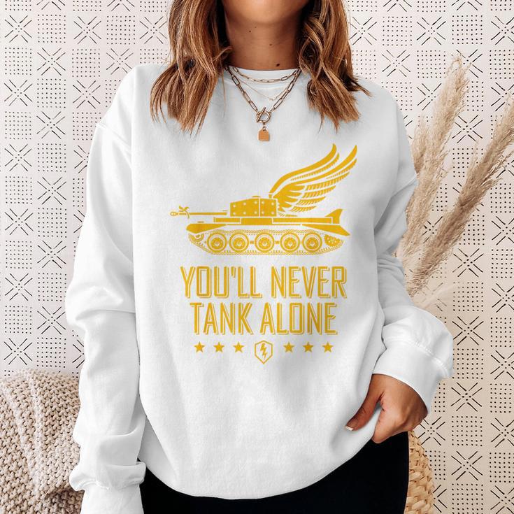 World Of Tanks Blitz You'll Never Tank Alone Sweatshirt Geschenke für Sie