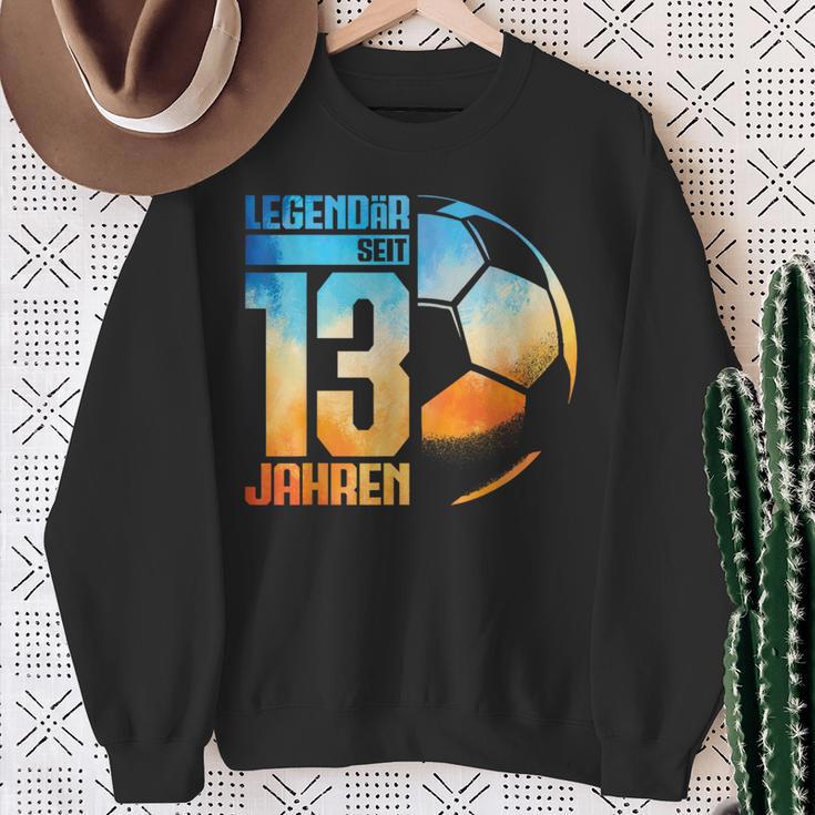 13Th Birthday Decoration Football Player 13 Years Boy Nager Sweatshirt Geschenke für alte Frauen