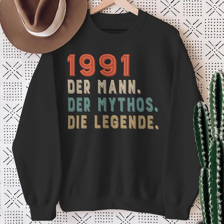 1991 Der Mann Der Mythos Die Legende Sweatshirt Geschenke für alte Frauen