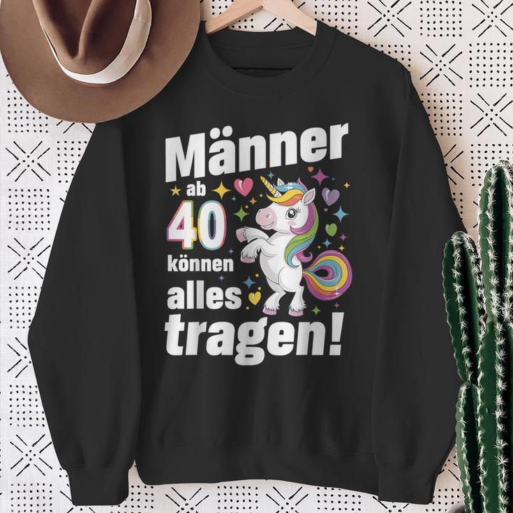 40 Geburtstag Mann Männer Ab 40 Sprüche 40 Geb Deko Sweatshirt Geschenke für alte Frauen