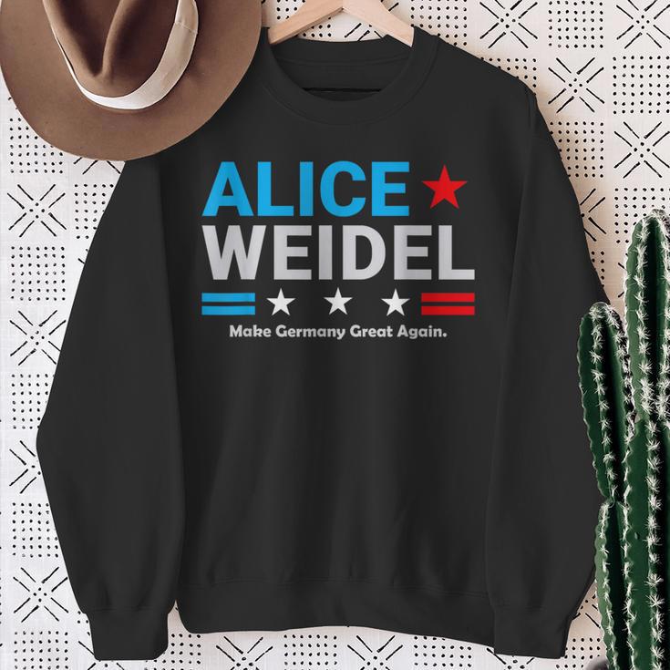 Alice Weidel Fan Item Germany Chancellor 2025 Sweatshirt Geschenke für alte Frauen