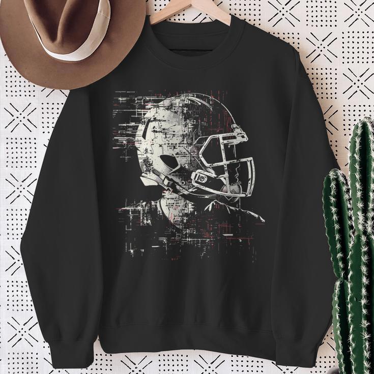 American Football Helmet Linemen Sweatshirt Geschenke für alte Frauen