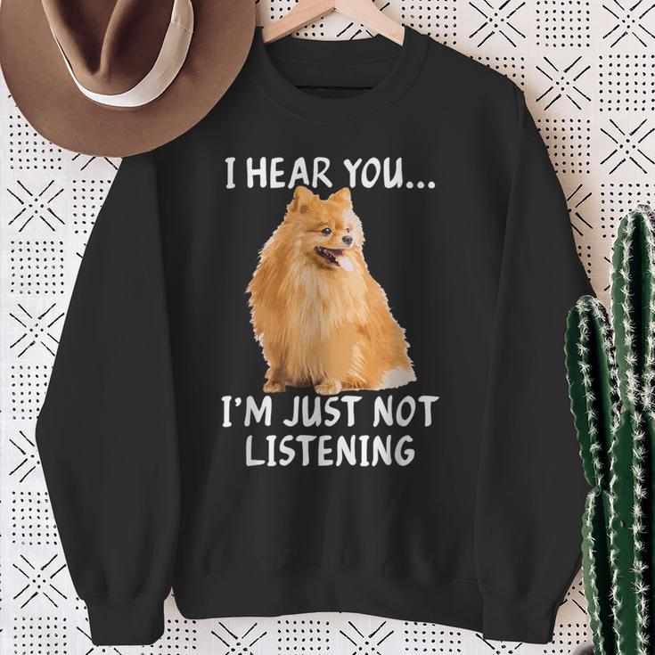 Animal Lover Dog Pomeranian Sweatshirt Geschenke für alte Frauen