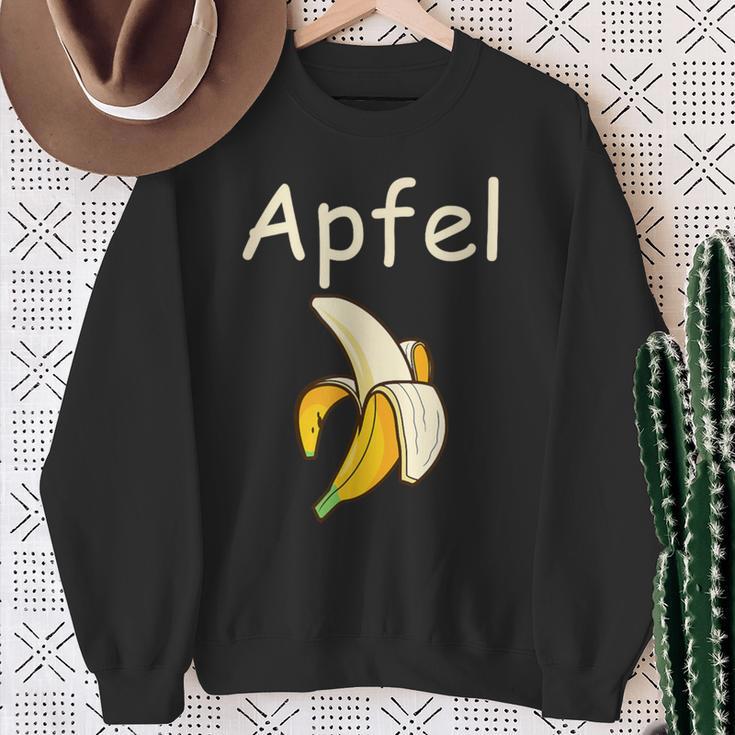 Apfel Banane Scherz Unsinn Sweatshirt Geschenke für alte Frauen