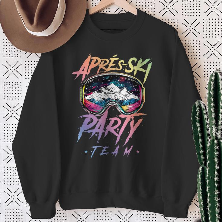 Apres Ski Party Team 2025 Colourful Sweatshirt Geschenke für alte Frauen