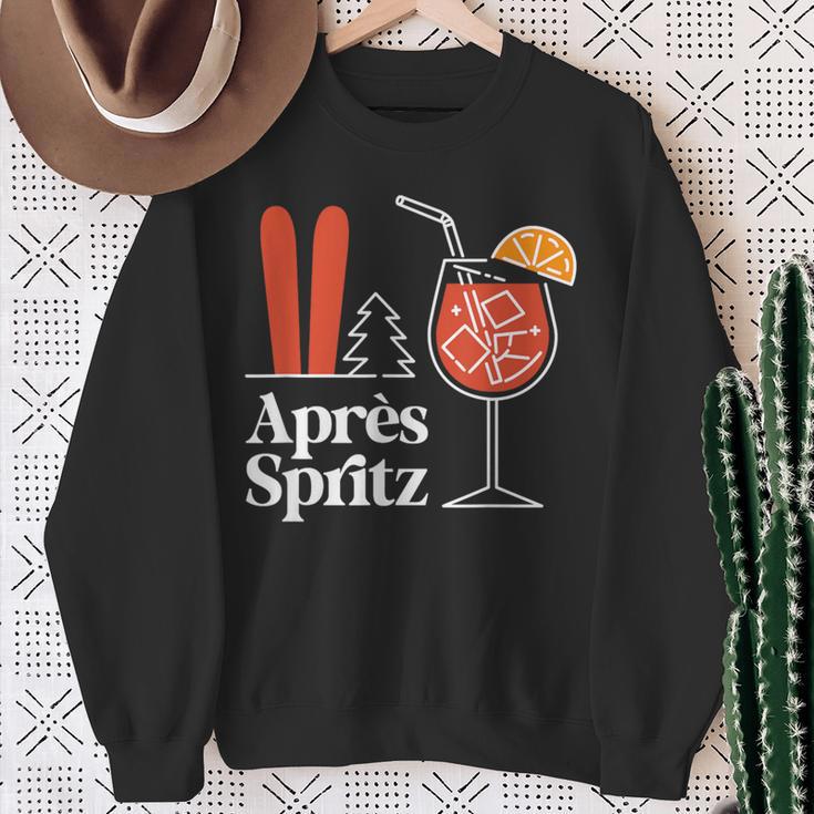 Après Spritz X Aperölchen Spritz & Skiing Skier Ski Sweatshirt Geschenke für alte Frauen