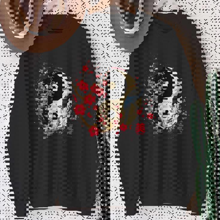 Arbre Sakura Style Yin Yang En Esthétique Sakura Ying Yang Sweater e Cadeaux pour les femmes âgées