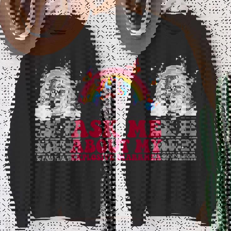Ask Me About My Explosive Diarrhea Adult Inappropriate Sweatshirt Gifts for Old Women