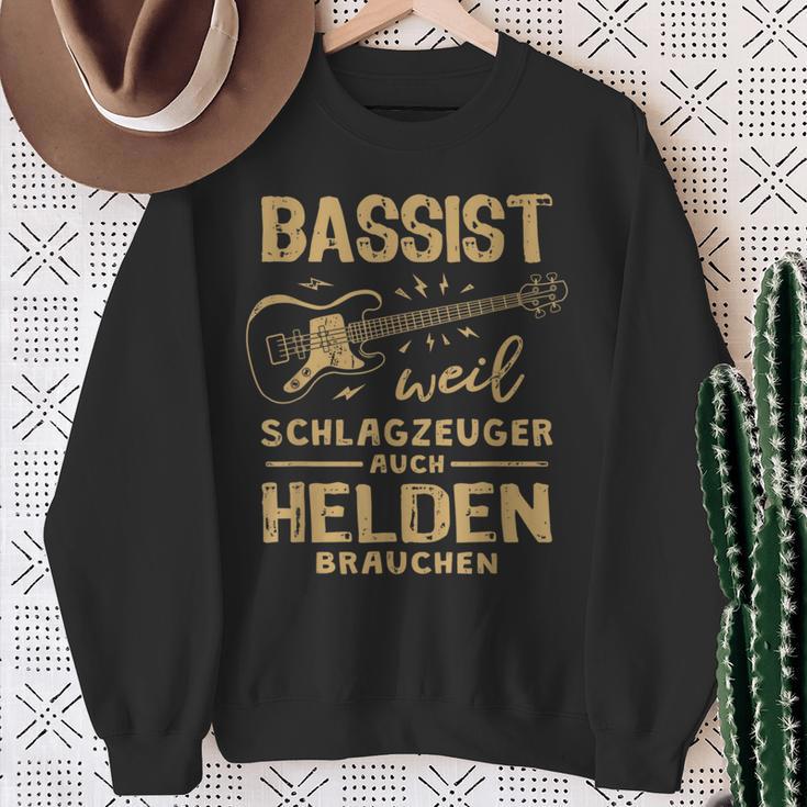 Bassist Weil Drummzeuger Auch Helden Nauch Bass Sweatshirt Geschenke für alte Frauen