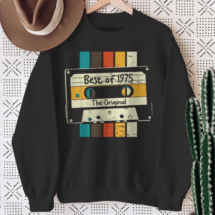 Best Of 1975 Retro Mixtape Cassette 49Th Birthday Sweatshirt Geschenke für alte Frauen