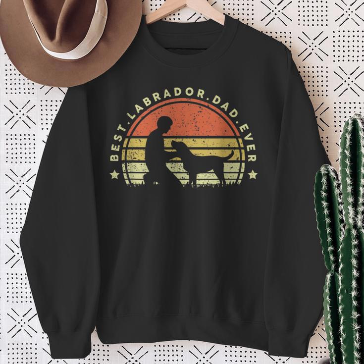 Best Labrador Dad EverDog Dad Love Retro Sweatshirt Geschenke für alte Frauen