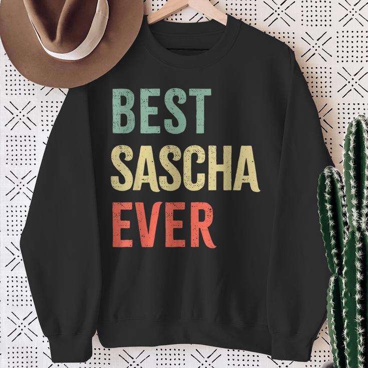 Best Sascha Ever First Name Sweatshirt Geschenke für alte Frauen