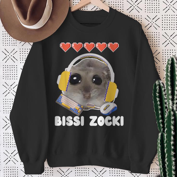 Bissi Zocki Sad Hamster Cute Hamstie Sweatshirt Geschenke für alte Frauen