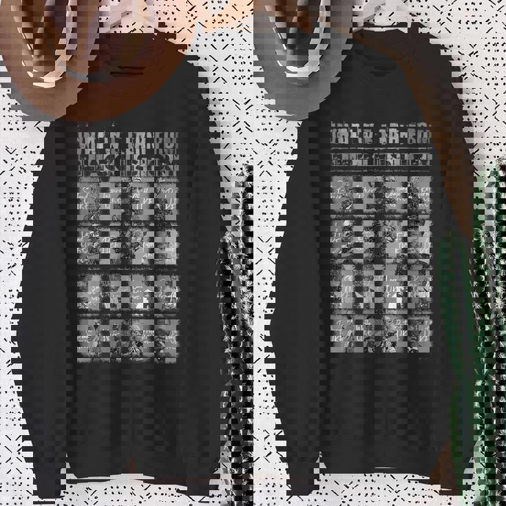 Black History Leaders 2025 Learn From Black History Month Sweatshirt Gifts for Old Women