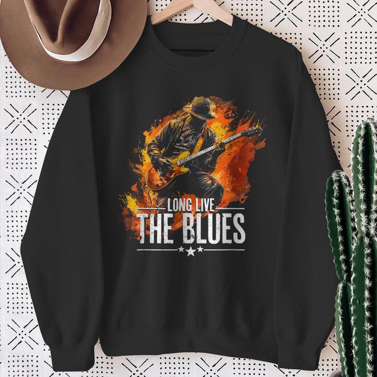 Blues Music Guitar For Guitaristsintage Sweatshirt Geschenke für alte Frauen