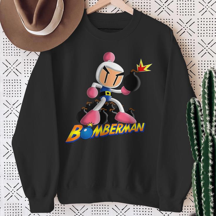 Bomberman Bombing Explosive Retro Gamer Nostalgia Classic Sweatshirt Geschenke für alte Frauen