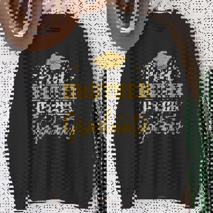Brother Senior 2025 Proud Brother Of Class Of 2025 Graduate Sweatshirt Gifts for Old Women