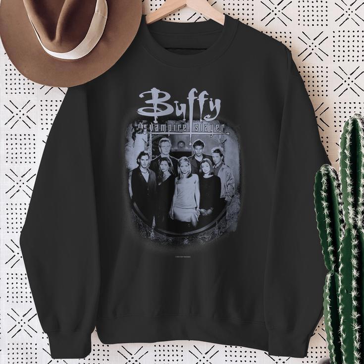 Buffy Theampire Slayer Distressedintage Scooby Gang Sweatshirt Geschenke für alte Frauen