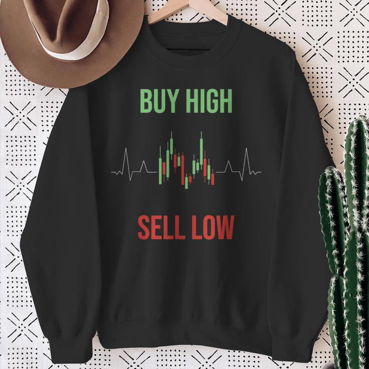 Buy High Sell Low Trading Sweatshirt Geschenke für alte Frauen