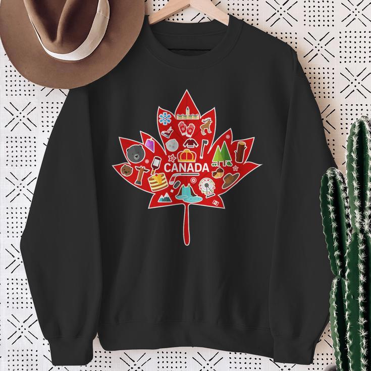 Canada Maple Travel Canadian Elements Sweatshirt Geschenke für alte Frauen