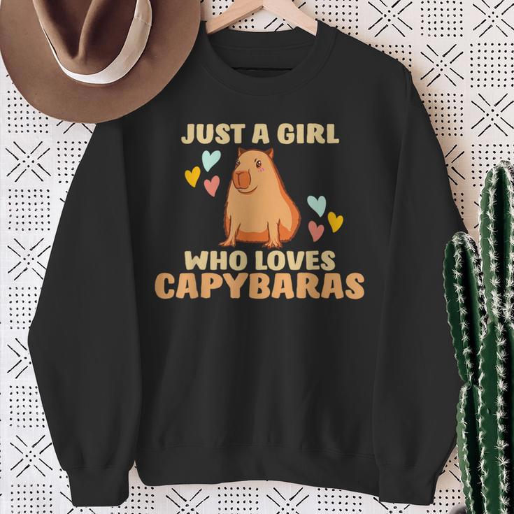 Capybara Water Pig Rodent Capybara Sweatshirt Geschenke für alte Frauen