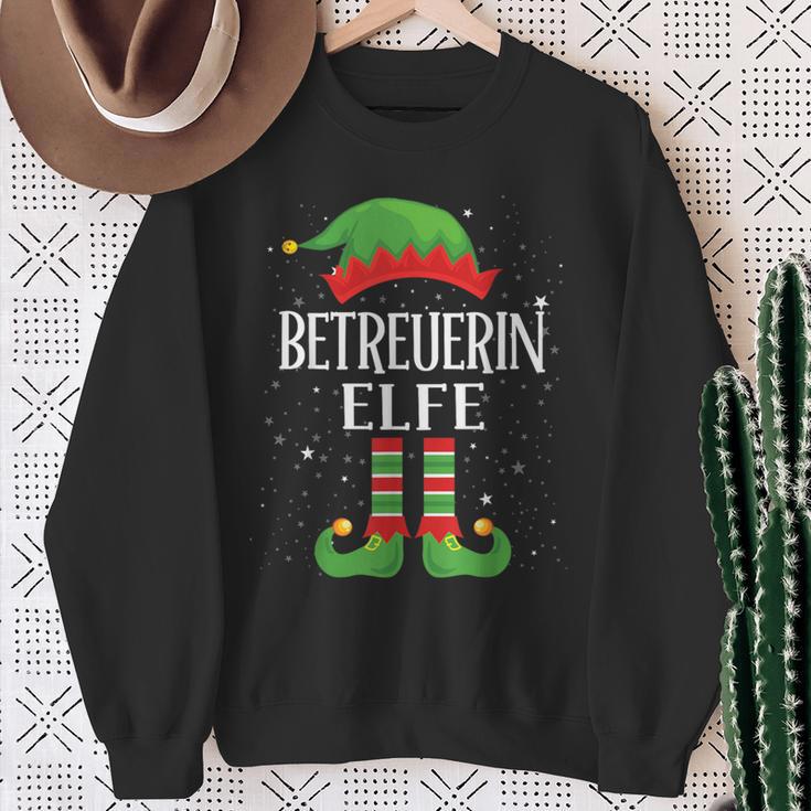 Caregiver Elf Outfit Christmas Family Elf Christmas Sweatshirt Geschenke für alte Frauen