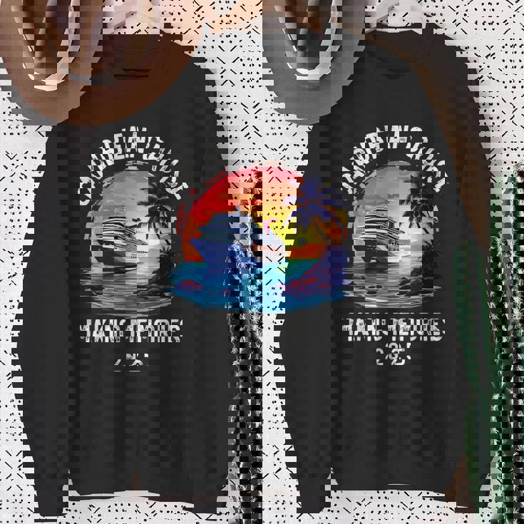Caribbean Cruise 2025 Souvenir Matching Family Friends Squad Sweatshirt Gifts for Old Women