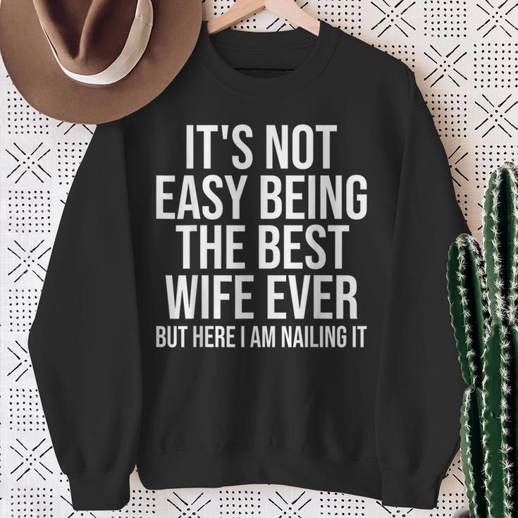 Ce N'est Pas Facile D'être La Meilleure Épouse De Tous Les Temps Mais Je Suis Là Sweater e Cadeaux pour les femmes âgées