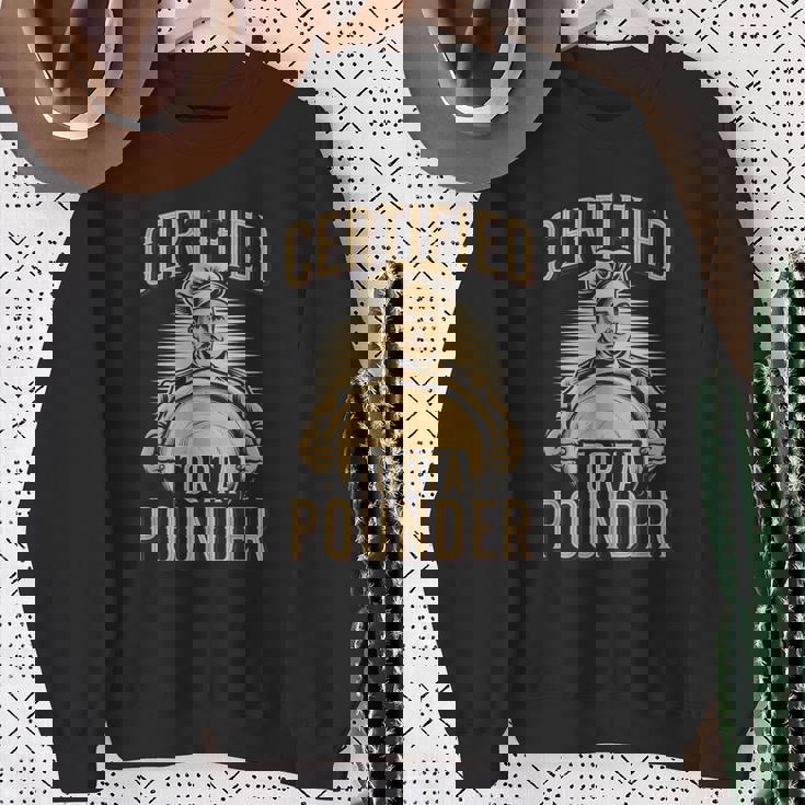 Certified Torta Pounder Quote Retro Latino Mexican Sweatshirt Gifts for Old Women