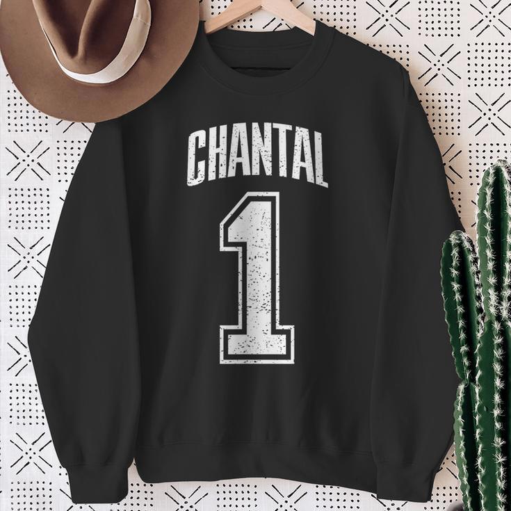 Chantal Supporter Number 1 Biggest Fan Sweatshirt Geschenke für alte Frauen