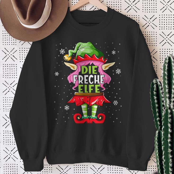 Cheeky Elf Outfit Christmas Family Christmas Sweatshirt Geschenke für alte Frauen