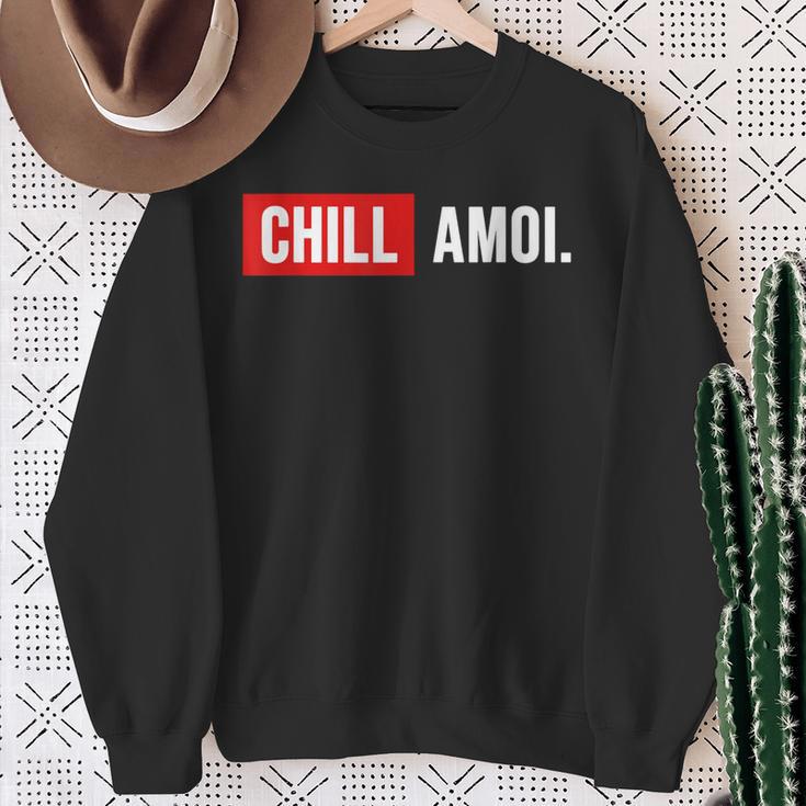 Chill Amoi X Dahoam Hoamat Bayern Culture Chill Mal Fun Sweatshirt Geschenke für alte Frauen