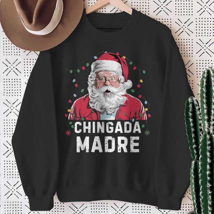 Chingada Madre Mexican Christmas Pajamas Hispanic Xmas Sweatshirt Gifts for Old Women