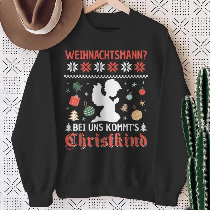 Christkind Santa Claus Christmas Sweatshirt Geschenke für alte Frauen