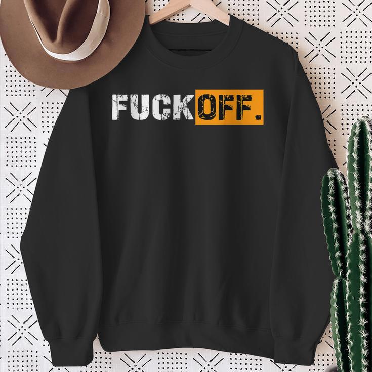 Classic Fack Off Sweatshirt Geschenke für alte Frauen