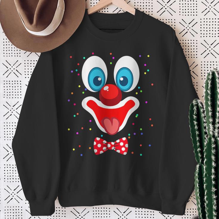 Clown Face Costume For Carnival Fancy Dress Clown Costume Sweatshirt Geschenke für alte Frauen