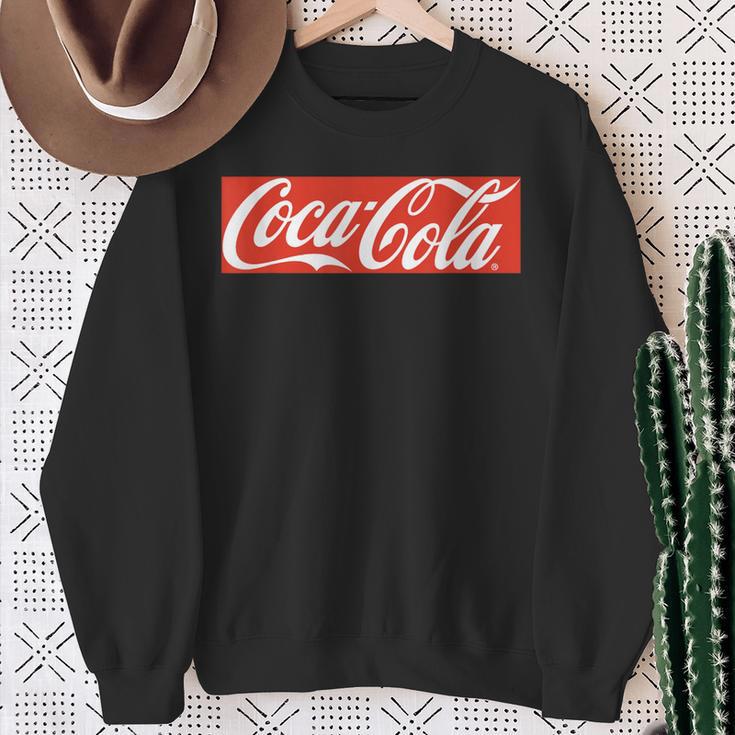 Coca-Cola Block Logo Sweatshirt Geschenke für alte Frauen