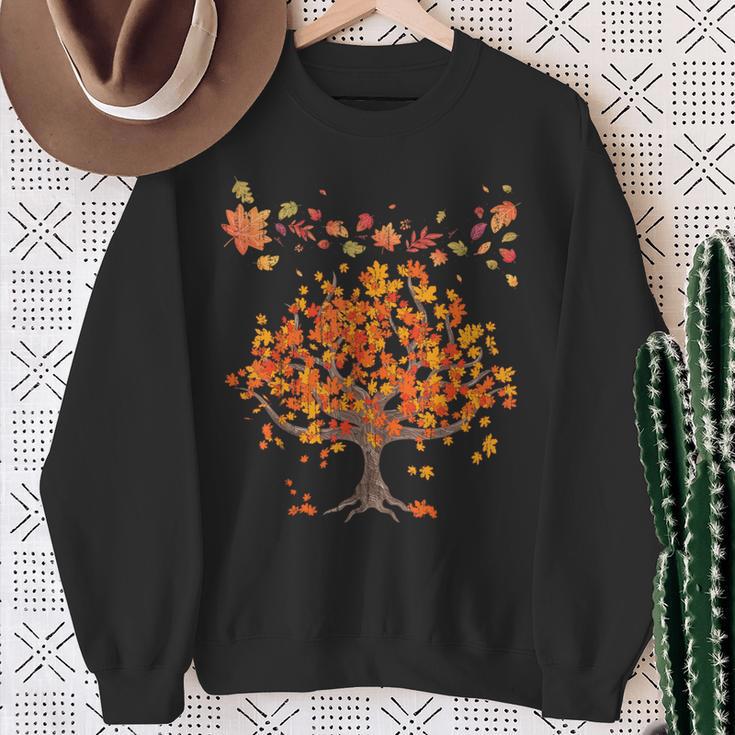 Colourful Leaves Autumn Tree Autumn Leaves Nature Autumn S Sweatshirt Geschenke für alte Frauen