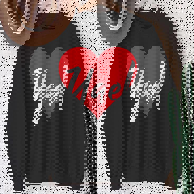 Con El Nombre I Love Yael I Heart Named Camisa de entrenamiento Regalos para ancianas
