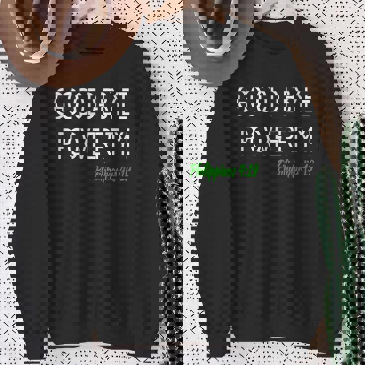 Daily Confessions Good- Bye Poverty Christian Sweatshirt Gifts for Old Women