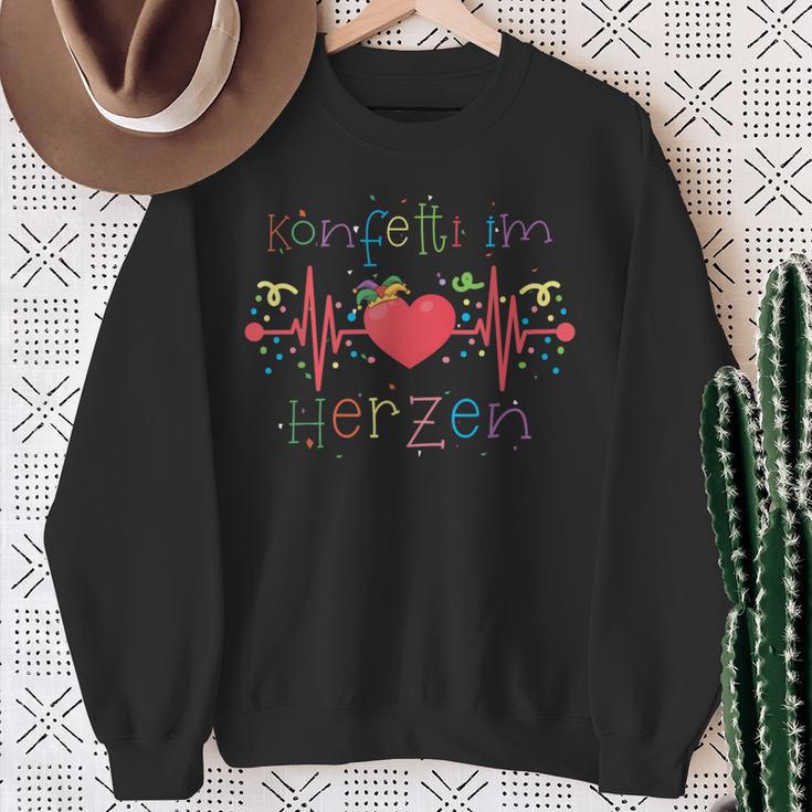 Confetti In The Heart Carnival Party Outfit Carnival Fancy Dress Sweatshirt Geschenke für alte Frauen