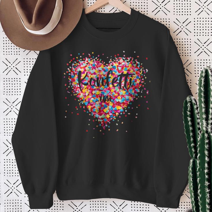 Confetti In The Heart Fancy Dress Costume Carnival Sweatshirt Geschenke für alte Frauen