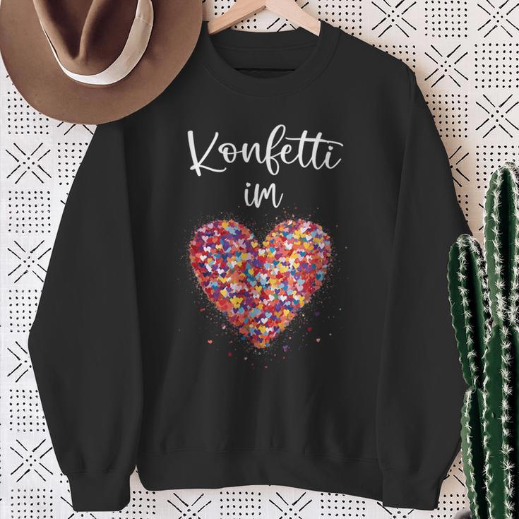 Confetti In The Heart Kölle Alaaf Red Carnival Fashing Sweatshirt Geschenke für alte Frauen