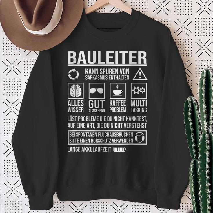 Construction Site Traces Of Sarcasm Included Construction Manager Sweatshirt Geschenke für alte Frauen