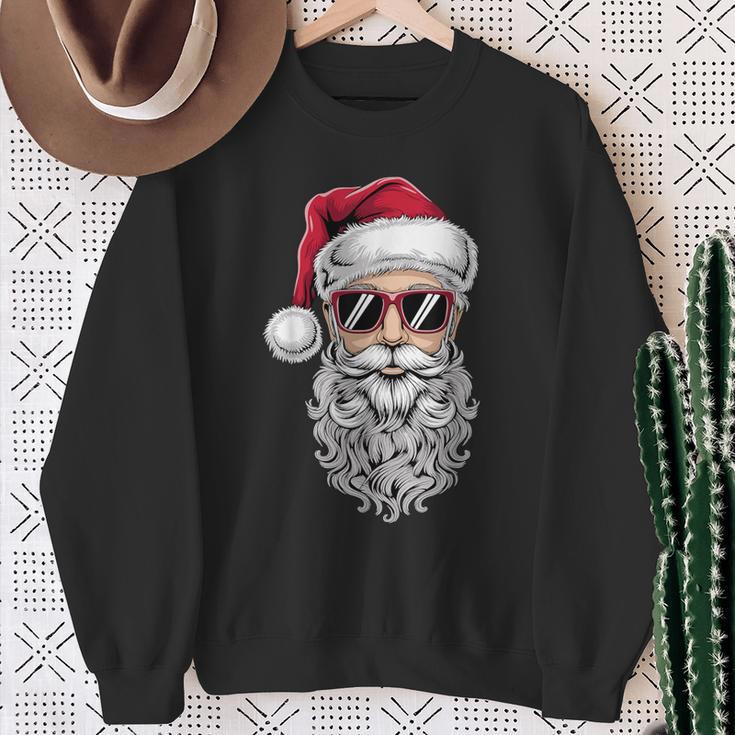 Cool Christmas Cool Santa Claus Christmas Sweatshirt Geschenke für alte Frauen