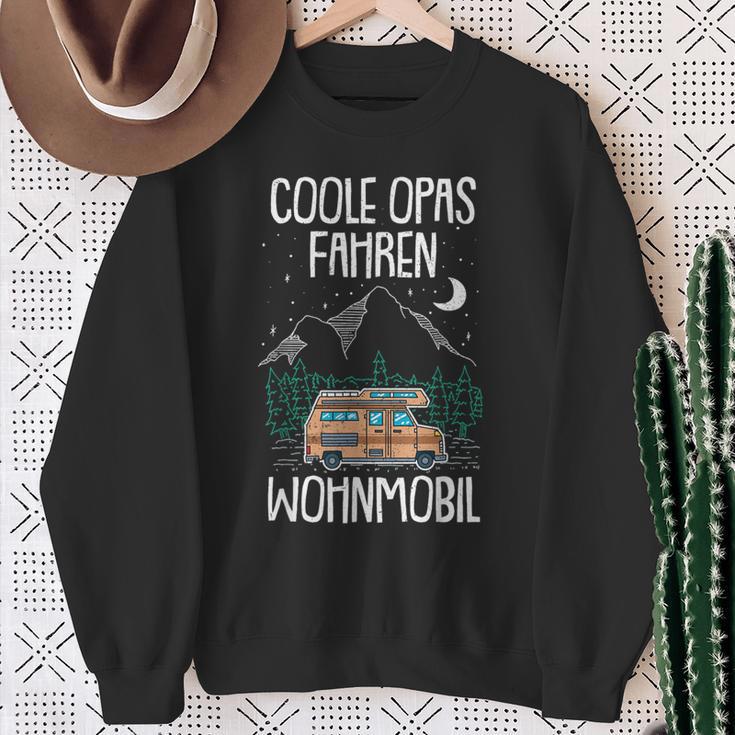 Cool Grandpa Driving Motorhome Grandad Grandad Camping Sweatshirt Geschenke für alte Frauen